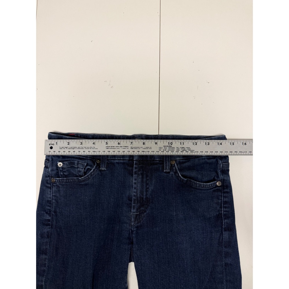 7 for All Mankind Kimmie Straight Leg Jeans Dark Wash Size 29 Women - Picture 5 of 7